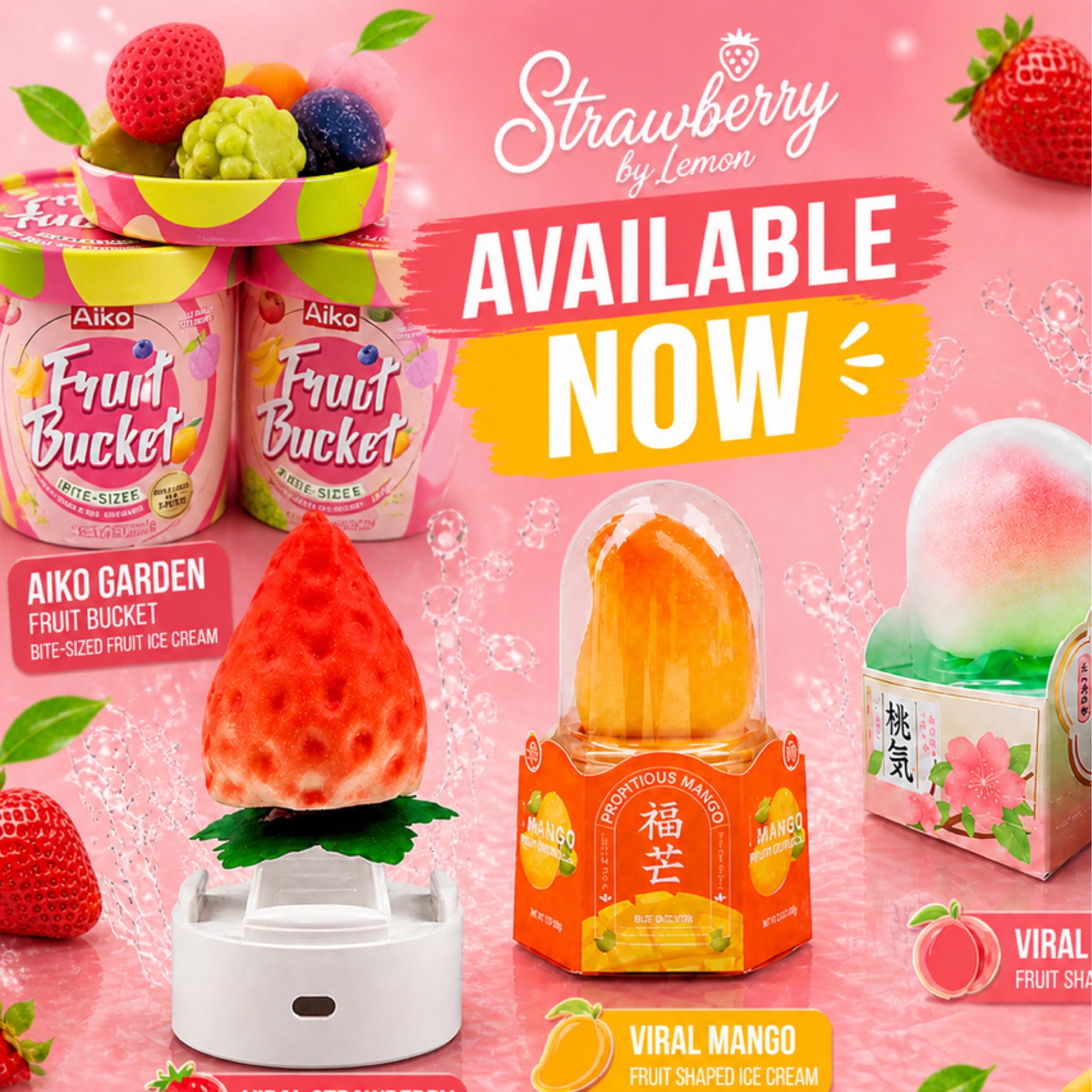 Viral KOREAN ice cream | Strawberry by Lemon LLC